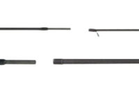 Multi-piece fishing rod laid out in three sections on a white background, with a foam grip on the left and measurement labels reading 'Grip', 'a.265mm', and 'b.325mm'